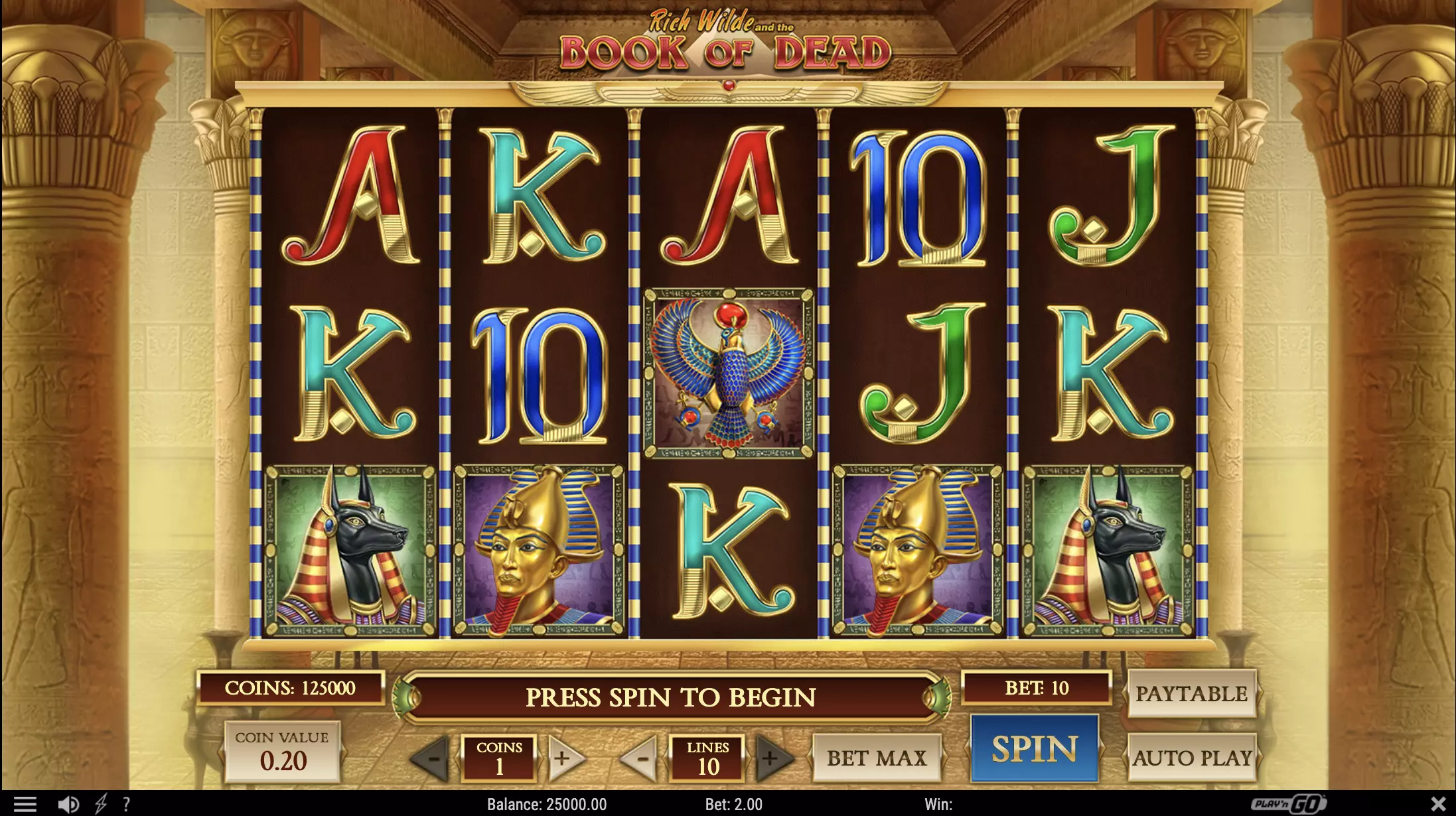 Play book of dead slot
